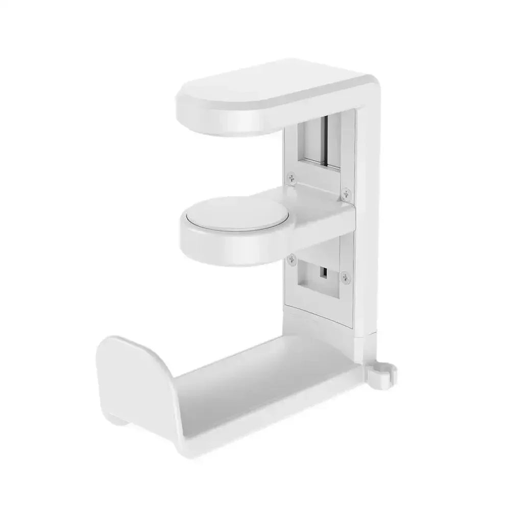 No Punch Headphone Hook Clip Holder Gaming Headset Stand PC Adjustable Headphone Bracket Desk Hanger with Cable Clips Universal