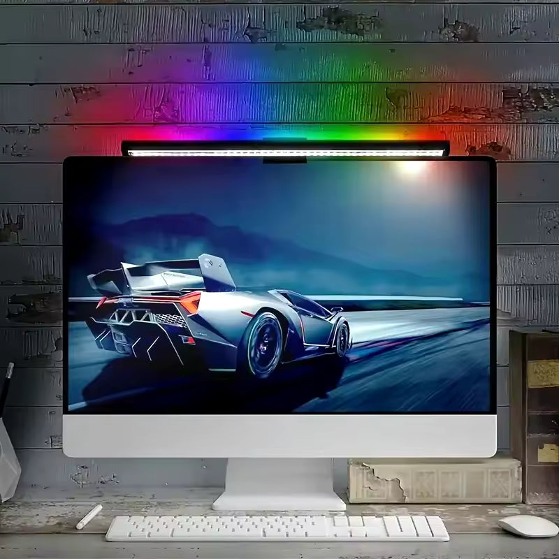 RGB LED Monitor Light Bar for Gaming, Work & Home Office Setups