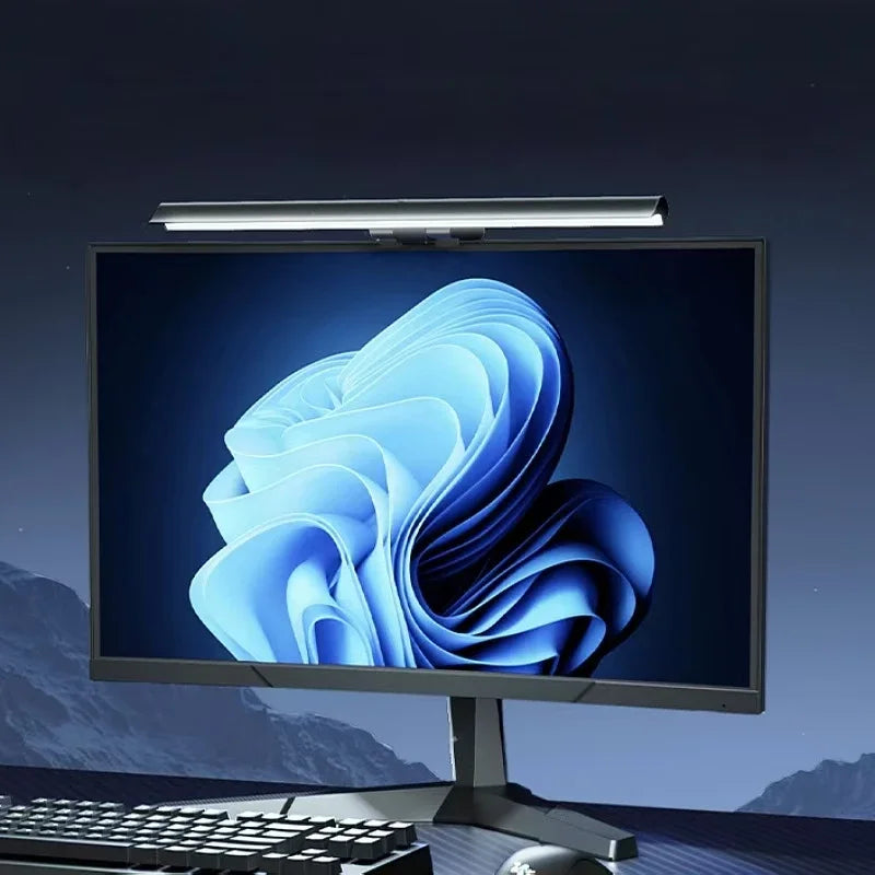 Computer Monitor Screen Light Bar LED Desk Lamp Monitor Light Bar Eye-Care Stepless Dimming Lighting Table Lamp for Work Gaming